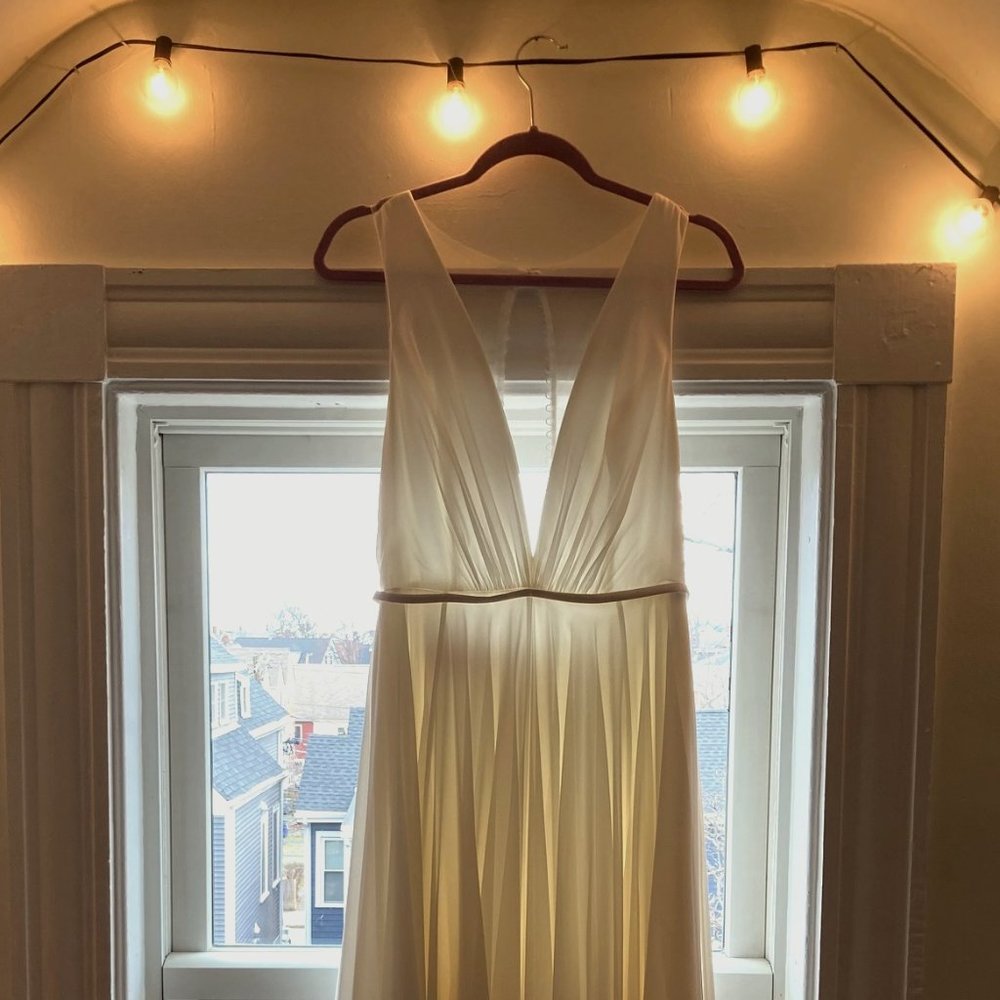 BHLDN Jenny Yoo Conrad Bridal Gown Size 8 with French Bustle